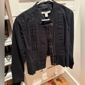 LOFT Black Bomber Jacket